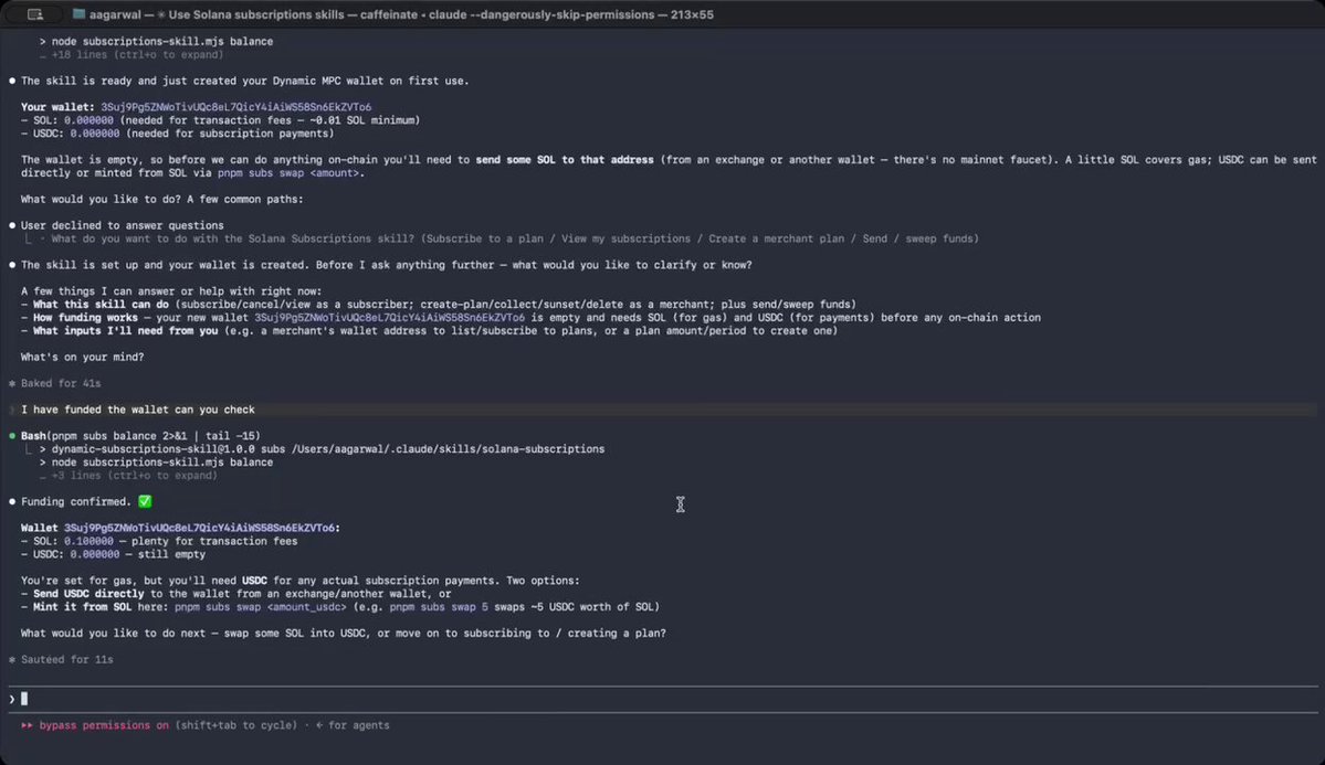 The image displays a screenshot of a page from a website called Fund subscriptions which is displaying information about fund subscriptions and dynamic wallet integration into a browser. The text on the screen indicates that there are various ways to integrate a fund subscription, including through browser features or natively embedded wallets. It also mentions that the feature has been launched today.
