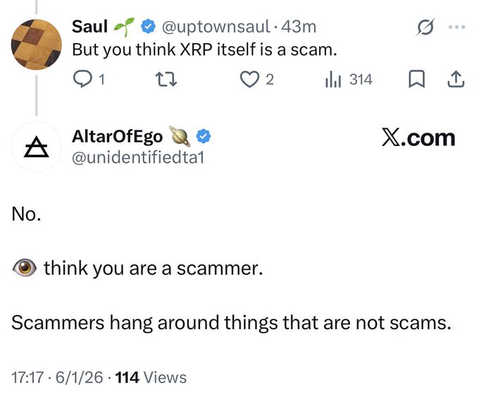 The image shows a screen displaying text related to Twitter's account post about Bitcoin scams. The text includes a screenshot of a Twitter user's profile picture and a statement from another Twitter user, who claims that the first Twitter user is a scammersholder.
