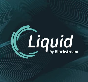 The image shows the Liquid by Blockstream logo—a stylized cyan wave emblem beside the text "Liquid by Blockstream"—set against a dark teal background with subtle wave patterns, which is the brand associated with the reported $320M (4,000 BTC) network breach referenced in the post.