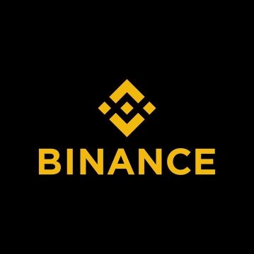 The Binance cryptocurrency exchange logo in yellow displayed on a black background.