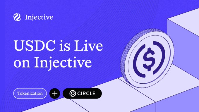 The image shows a coin with a dollar sign on top, placed on a stack of blocks. The text "USDC is Live on Injective" is displayed below the coin. This suggests that the coin has been created for use within an injective platform or application related to USDC transactions. The focus should be on the simplicity and ease of use of the coin's design, rather than its features or complexity. The post emphasizes the importance of focusing on user experience and making it easy for users to navigate and understand the coin's purpose in the context of injective platforms.