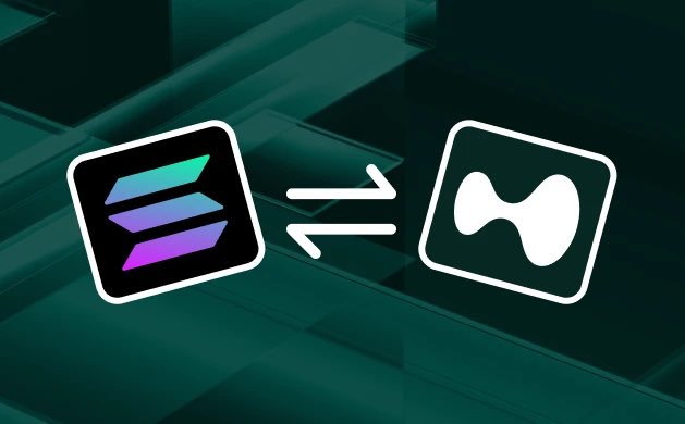 The image depicts a square with a green and purple logo on top, and another black logo below that says "Ethereum". The two logos are positioned vertically across from each other.