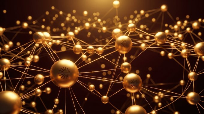 A network of interconnected golden spheres and glowing lines represents the expanding Espresso validator set, with each node symbolizing a newly welcomed operator joining through the bootstrap program. The image visually reinforces the post's message of a growing decentralized network, inviting users to delegate their ESP to these new validators—Apollo, Node39, INCENTIVED, BlockNth, Crouton Digital, RHINO, StakeAngle, Huginn Tech, LuckyStar, and catsmile.