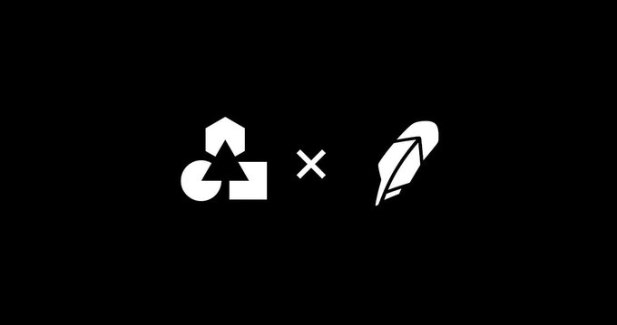 A black background featuring white logo icons, including geometric shapes resembling a camera and image stack, an 'x' mark, and a feather pen.
