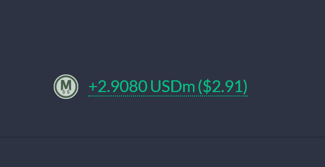 The image presents a green and blue logo with an arrow pointing towards the top left corner of the frame. Below the logo, there's text that reads "Add 2,980 USDCm (USDR) (2.91)", which seems to be a code for a cryptocurrency or digital asset. The post mentions that this particular asset is called MegaETH and was added by web3.