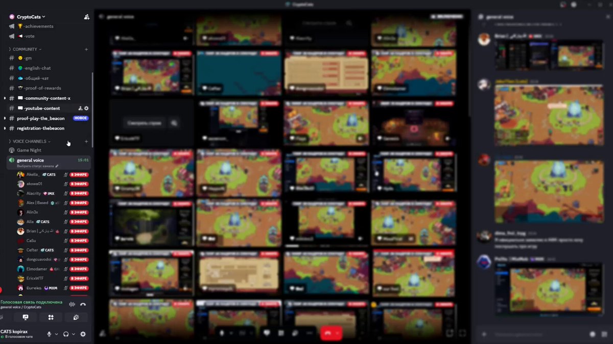 This screenshot shows a computer screen with various posts related to Minecraft, including a post about Minecraft servers and another discussing Minecraft tutorials. The most recent post features a screenshot of a video game showing a player named "The Beacon GG" playing against a player named "@The_Beacon_GG". These posts show that there are 60+ players who have posted content on Twitter, with the top prize being 45 players for an amount of 200 USDT.