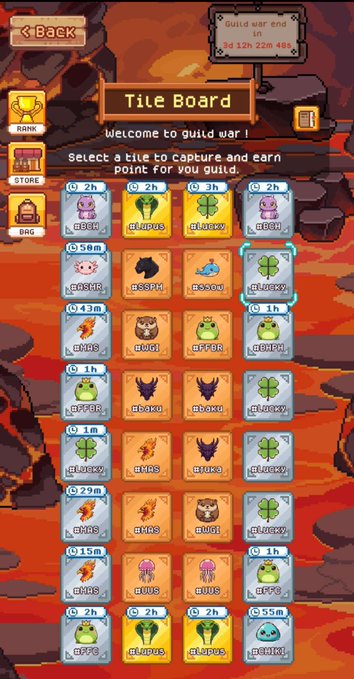 The image features a screenshot from a game where a player has selected their first tile. The text at the bottom of the screen indicates that the game day is numbered "4", and it appears that the player's progress may be slowing down or they are stuck on a particular level. Other gameplay details, like how to earn tiles and what kind of tiles one can capture, can also be found in this screen. The screenshot is from an earlier time, possibly around 12:50 pm, suggesting that the game might have been completed during lunchtime or after work hours.