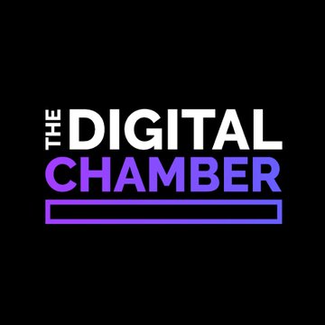 The logo for "The Digital Chamber" is displayed, representing the organization that has sued Illinois to block its Digital Asset Tax Act. This lawsuit is directly related to the post's discussion of the 0.2% crypto transaction tax.