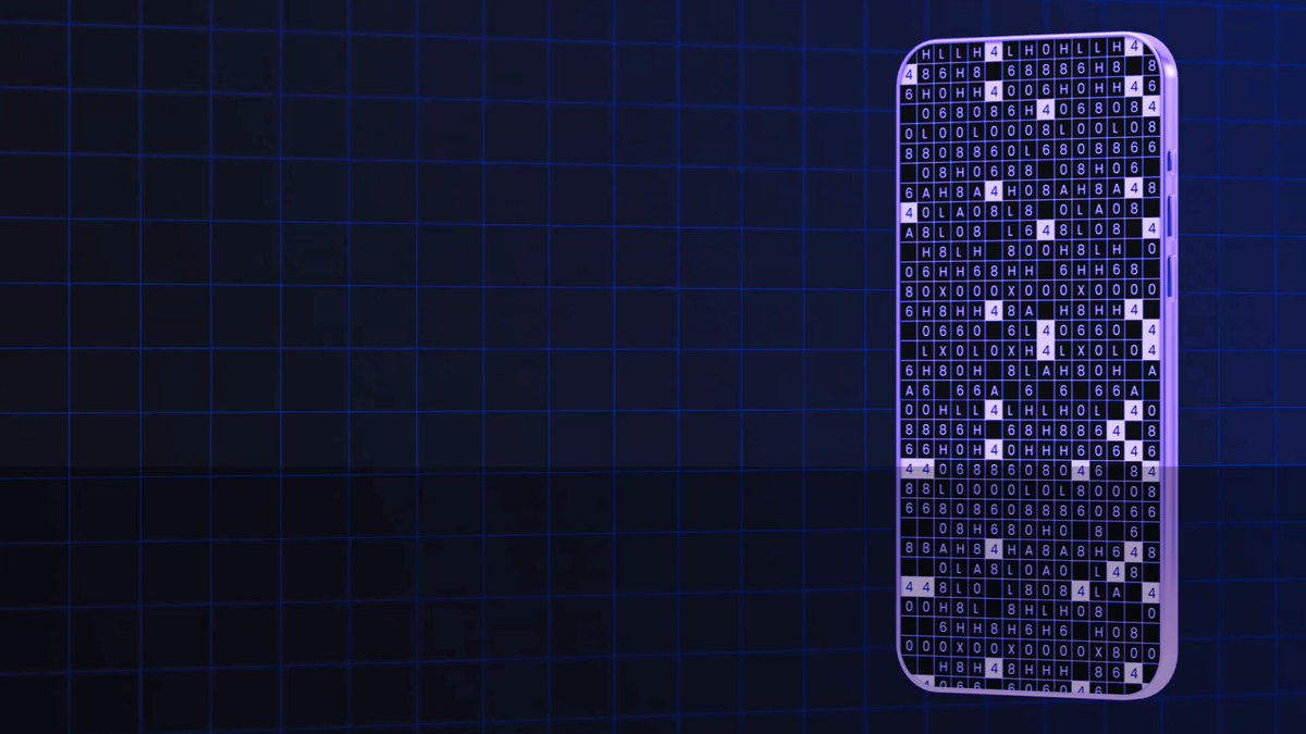 The image features a cell phone with a grid of squares, which appears to be a black and white photo. The phone's screen displays a series of small dots or squares arranged in a pattern that resembles a crossword puzzle. The background color is dark blue, providing contrast for the phone and its display. The caption below the image reads: "Launch participation works best when access is structured. Ignite creates a focused path for LITHO ecosystem participation, connecting TGE readiness with onboarding, discovery, and Web4 infrastructure access."