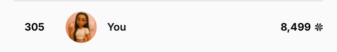 A social media profile snippet showing '305' posts, a circular profile picture of a woman labeled 'You', and '8,499' followers.