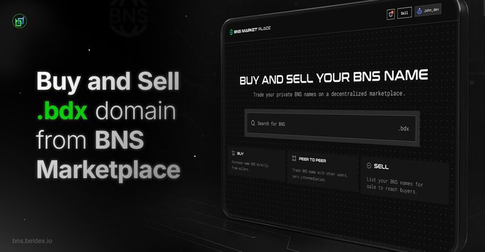 The image features a computer screen displaying a website called "buy and sell your BNS domain from BNS Marketplace". The title of the image reads "1 day to go Your perfect BNS name is waiting", indicating that there are only 1 day left for someone to purchase or sell their BNS domain.!