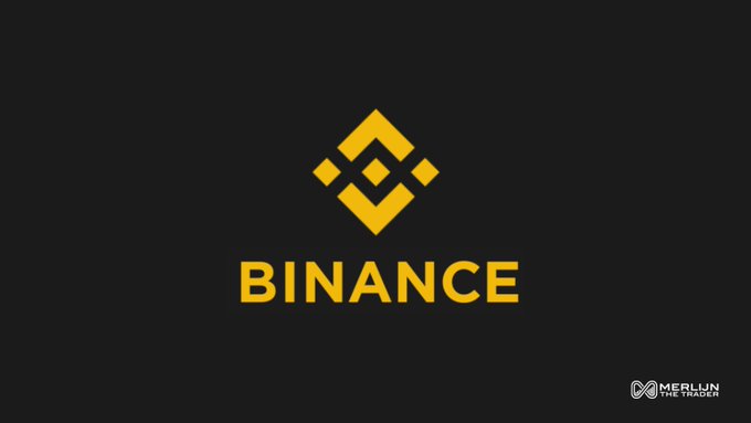 The Binance logo is displayed in its signature yellow color on a black background, representing the cryptocurrency exchange being criticized in the post for highlighting that 70% of European users chose self-custody wallets over regulated exchanges following MiCA implementation.