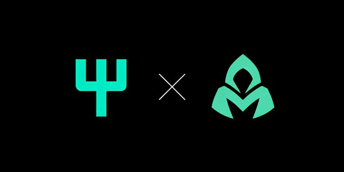 The image displays the green logo of "Ч" (likely a Russian Cyrillic character) alongside a "×" symbol and another stylized green emblem, suggesting a partnership or collaboration. This visual aligns with the post's message about special projects within the StonkBroker ecosystem working together to strengthen their combined offering.