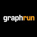 A simple black logo image with the text 'graphrun' in white and orange lowercase letters.
