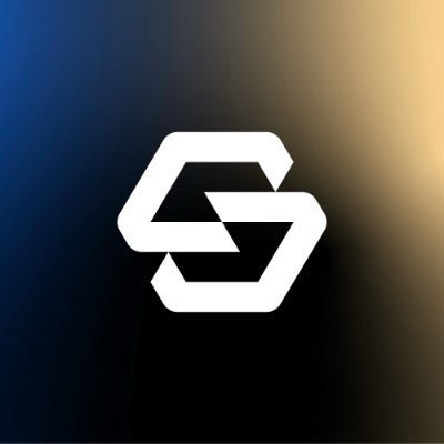 A stylized white hexagonal "S" logo on a dark gradient background, representing SoulBit Official as promoted in a $100 USDT giveaway post requiring likes, retweets, and follows.