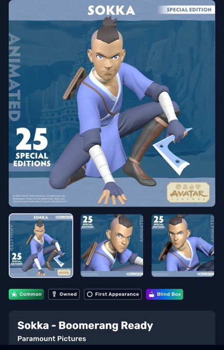 The image features a poster for a video game called "Sokka Boomerang Ready" with three different images of the character, Sokka, along with some text. The poster includes details about the game's special edition release, including that there are 25 special edition versions available and that they can be ordered online or in stores. It also mentions that the game is available on various platforms such as Steam, Xbox 360, and Nintendo 3DS.