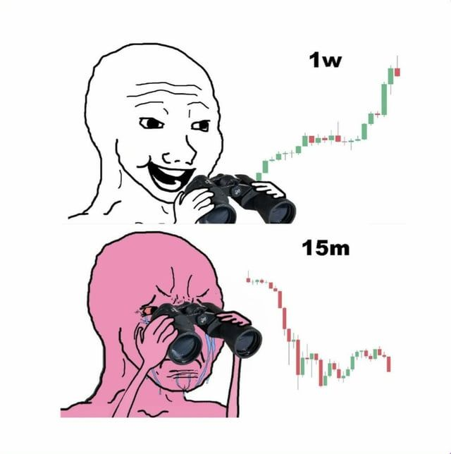 The image features a cartoon depiction of a person holding binoculars, with a sad expression on their face as they look at something through the binoculars. The caption below the image reads "Sometimes it's better to not zoom out". This message is related to the main image because it suggests that focusing too much on details can lead to a sense of sadness or dissatisfaction, and it encourages looking beyond the immediate surroundings for a broader perspective.