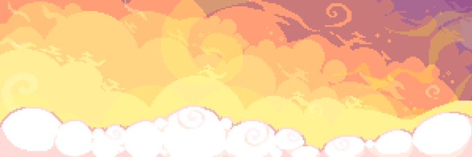 A vibrant, stylized illustration of sunset clouds in warm shades of orange, yellow, pink, and purple sets a dreamy, hype-driven tone for the post's enthusiastic call to action—urging followers to stop being lazy and start participating in NFT drops and secondary market purchases at @MintedNFTs.