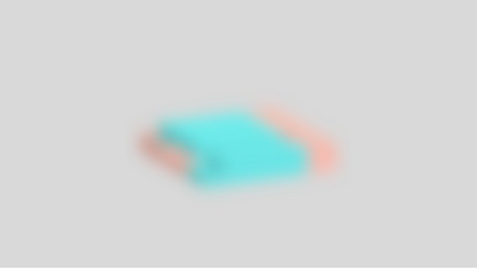 A blurry, abstract image featuring a cyan and coral-colored hexagonal shape on a gray background, which appears unrelated to the accompanying text about burning CryptoGangs NFTs by sending them to a dead address as part of a promotional giveaway with a 48-hour deadline.