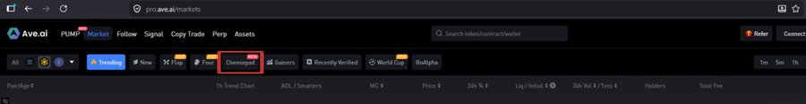 The image features a webpage with a tab displaying a screen for a website called "CheesePad". The header of the webpage includes multiple tabs open, suggesting that the user has several browser tabs open or may be multitasking between different pages on the main CheesePad site. Additionally, there is a drop-down menu and a table within the main page, likely providing options to explore or view content related to CheesePad's market activities. The content of the webpage also includes a variety of social media elements such as Twitter and Facebook icons.