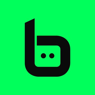 A stylized black lowercase "b" logo with two dots resembling a robot face is displayed on a bright green background, representing the $BOTIFY brand. The minimalist icon visually reinforces the post's announcement about BOTIFY's teased update, drawing parallels to its more established counterpart $STONK amid a notable price surge.