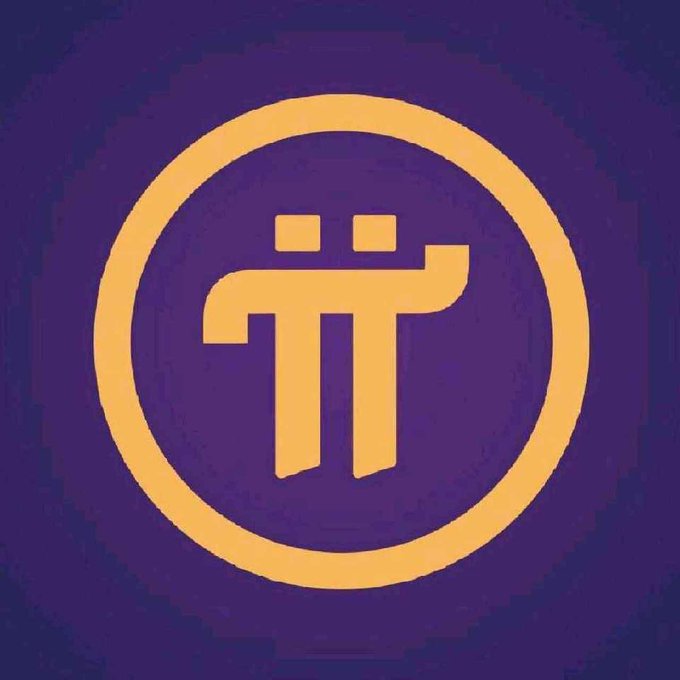 The image shows the Pi Network logo—two stylized "π" (pi) characters in gold within a circular border on a dark purple background. It relates to the post by symbolizing the Pi cryptocurrency community's call to "Liberate PiNetwork" and highlighting the journey toward success in the project.