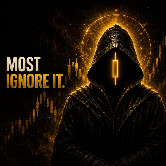The image is a digital illustration of a person wearing a hooded jacket standing next to text that reads "Most ignore it." Below this, there's an illustration of a candle with a downward-pointing wick, which represents the cryptocurrency Doji candle in the image. This candle pattern symbolizes its importance in the crypto world. The main message is emphasizing how most people tend to ignore or overlook valuable information related to cryptocurrencies like Dojis.