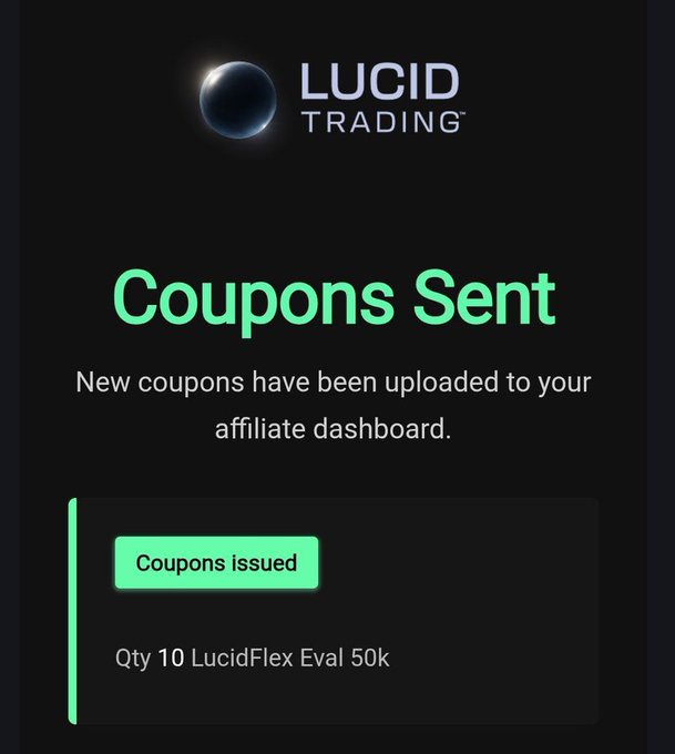 The image showcases a promotional email sent from the Lumin Trading company, offering a free $50k code that's suitable for anyone interested in buying or selling cryptocurrencies like Lucid Ethereum. The company emphasizes the flexibility of their offer, making it ideal for individuals who want to take advantage of cryptocurrency opportunities without committing to a large amount up front. The email also highlights the name "Lucid Trading" and mentions that this deal is only available for a limited time, with an expiration date of September 15th.