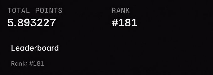 A leaderboard screenshot displays a total of 5.893227 points with a rank of #181, illustrating the user's current standing in the Lighter_xyz × RobinhoodCrypto points campaign.