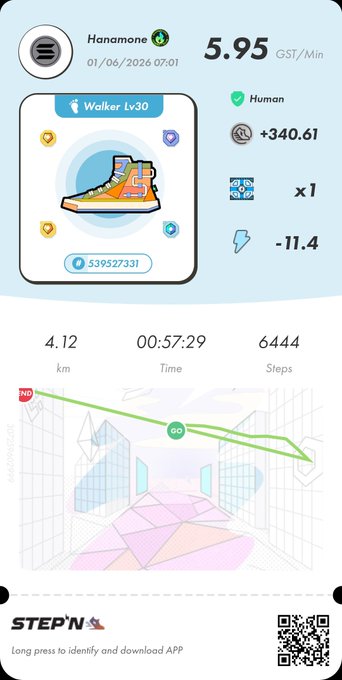 The image presents a fitness tracking app that provides information about walking steps taken, distance traveled, calories burned, and even has an icon of a sneaker as a symbol for walking or running. The app also suggests calorie-burning goals based on users' current activity level and provides step-by-step directions to reach the desired goal.