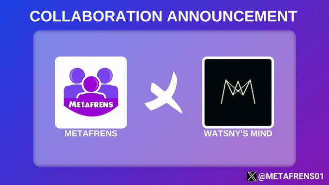 𝗠𝗘𝗧𝗔𝗙𝗥𝗘𝗡𝗦 𝗪𝗔𝗧𝗦𝗡𝗬'𝗦 𝗠𝗜𝗡𝗗 We are delighted to announce our collaboration with @WatsnysMind. Watsny's Mind: Consensus Drift is a curated generative art collection consisting of 180 children and a Genesis Consensus parent, launching on Ordinals.