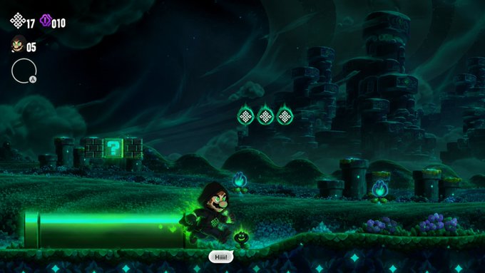 The image features a video game scene where a character named Ritua is walking through a dark, mysterious landscape with green glowing rocks and mountains. The game's title suggests that this could be an adventure or exploration game set within the Ritual network. The character Ritua has a unique ability to control the elements around her using a special token called the Ritual token. This token powers the ecosystem by connecting artificial intelligence (AI) and blockchain technology, allowing for the development of decentralized AI applications within the Ritual network.