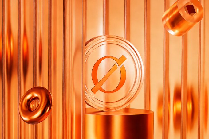A 3D-rendered image featuring a transparent orange cylinder containing the null symbol (Ø) against a background of orange vertical rods, with a nut and bolt floating nearby.