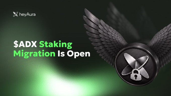 The image features an advertisement for a cryptocurrency called ADX, which stands for Avalanche Dx. It promotes the idea that staking alone is becoming outdated and that smart money is now looking for utility through AI trading tools and governance power. The post also mentions potential revenue sharing opportunities with the use of the coin.