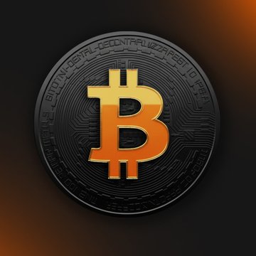 A physical Bitcoin token with the recognizable "₿" symbol and "BITCOIN DIGITAL DECENTRALIZED PEER TO PEER" inscription is displayed against a dark background, visually representing the 1,400 BTC sold by Empery Digital at an average price of $62,200 to fund their AI data center expansion and debt repayment.