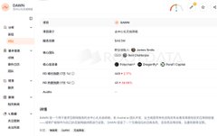 The image shows a computer screen displaying a list of projects that are currently active or about to launch their token. The projects include "DAWN" and "GrASS", which seem to be related to cryptocurrency development. The post also mentions an upcoming token launch, with details such as the expected launch date and the estimated value of the token. Additionally, there is a reference to Dragonfly and VanEck, two well-known institutions that have backed previous projects.