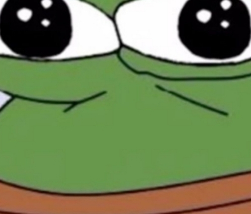 A cropped, close-up image of Kermit the Frog's face shows his wide, staring eyes, conveying a stunned or shocked expression that matches the disbelief at ETH's value being only $2000 in February 2021.
