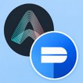 The image shows logos for ARK and Tether (USDT) alongside the Sui blockchain context. These icons relate to the post about quantum-secure 2FA NFC cards on the Sui network, with ARK being the platform developing the quantum technology and Tether representing the digital assets secured on the blockchain.