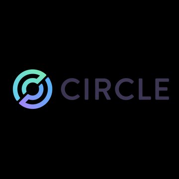 The logo for 'Circle' on a black background, featuring a stylized circular symbol in a gradient of blue and green to the left of the brand name.
