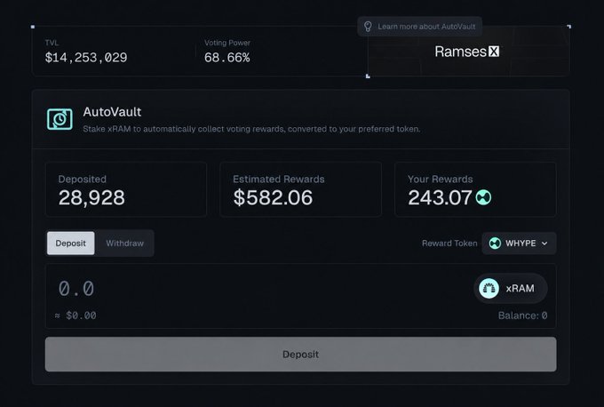 The image shows a page displaying account details for an online wallet service called AutoVault. The website promotes a rewards program where users can deposit up to $58,983 and receive estimated rewards of $54,099 worth of tokens. These rewards are then used to trade and purchase goods and services on the exchange market. The post suggests that one should use the AutoVault wallet for their transactions because they can earn rewards by depositing money into it.