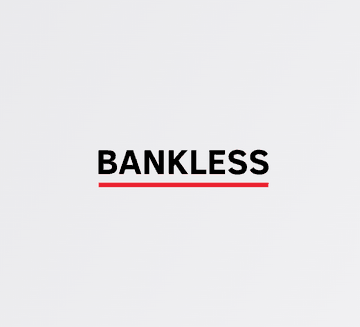 The image features a white background with bold black text that reads "Bankless". Below this title, there are three lines of red text that say "VVV", "NEAR", and "HYPE" respectively. The remaining text below these is in black and says "LIT". The post also includes an image of a man holding a $ETH coin.