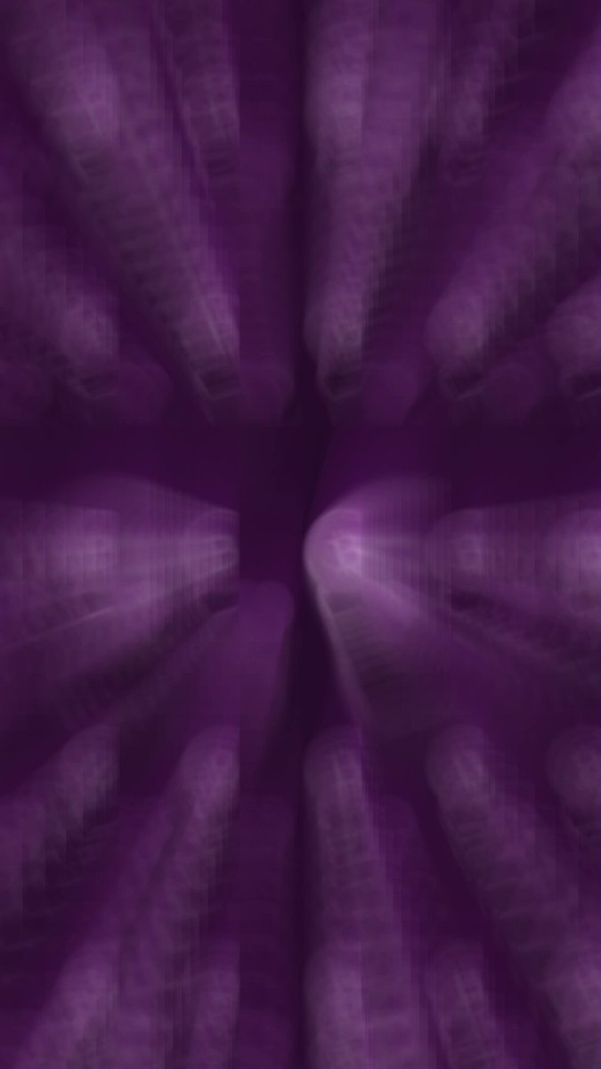 The image shows a close-up of an unusual purple color, possibly resembling a digital painting or abstract art piece. The vibrant hue dominates most of the frame and stands out from the surrounding environment. In relation to this captivating display, there is a post discussing where money might go next in the world of cryptocurrency. The focus on both the colorful image and the intriguing content suggests that viewers are drawn not only by the visual beauty but also by the context behind it, making for an engaging piece of art or commentary about the future of currency.