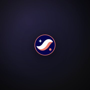 A circular logo featuring a stylized white swoosh, small star, and dot on a dark blue gradient background, representing Starknet's newly launched Privacy SDK and Wallet API that enable shielded transfers and anonymous swaps for builders.