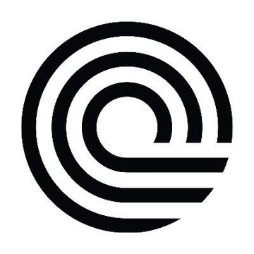 The image features a bold black circular logo consisting of concentric rings with a small opening on the right side, resembling a stylized "C" or "@" symbol. This abstract emblem appears alongside a news announcement about Ondo enabling 24/7 minting and redemption for tokenized assets like $SPYon, $NVDAon, and $TSLAon, likely serving as a visual marker for the financial update.