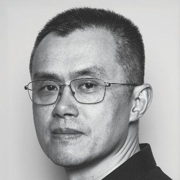 A black-and-white portrait of Changpeng "CZ" Zhao, the former CEO of Binance, wearing glasses and a dark shirt, in a thoughtful pose. The image accompanies news of Thailand's 0% capital gains tax policy on Bitcoin and crypto, a development relevant to his role as a prominent figure in the cryptocurrency industry.