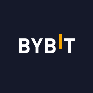 The image displays the "BYBIT" logo in white and orange text against a dark navy background, representing the cryptocurrency exchange at the center of the legal action against North Korea over the Lazarus Group's $1.5 billion hack.