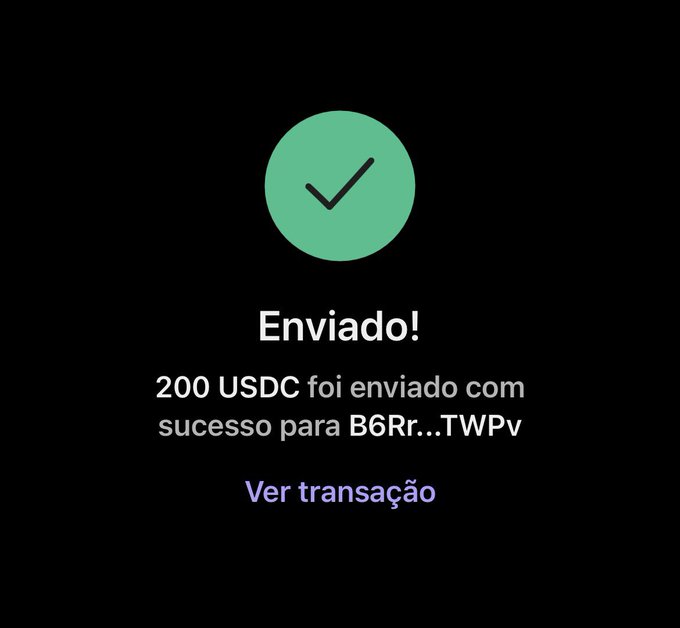 The image shows a green checkmark with an arrow pointing to the right, indicating that the user has been approved for the transaction. The text in the image reads "Envíado!", which translates to "Congratulations!" in English. Below this message, there is a list of instructions and requirements for the transaction, including the need to drop their address and like the post.