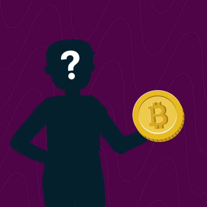 The image features a person holding up a gold coin, which appears to be a Bitcoin. The person's face is not visible due to the coin being held up above their head. The background of the image is purple with white lines, creating an abstract pattern that complements the overall design of the scene. The post suggests that if Satoshi Nakamoto suddenly returned with his 1.1M Bitcoin, it could potentially disrupt the current market and Bitcoin community dynamics. This would lead to a significant shift in the way people perceive and use Bitcoin as a currency or investment. Additionally, it might also prompt discussions about the future of Bitcoin and its potential impact on various aspects of society, such as finance, technology, and even global politics.