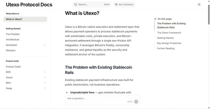 The image features a screenshot of a webpage from the website UExO protocol documents, which appears to be part of the Bitcoin rails platform. The main focus of the image is an embedded video screen that shows people making payments with cryptocurrency. This highlights the increasing popularity and functionality of Bitcoin as a payment system and its integration into various platforms, showcasing how smoothly it has been adopted by businesses and users alike.