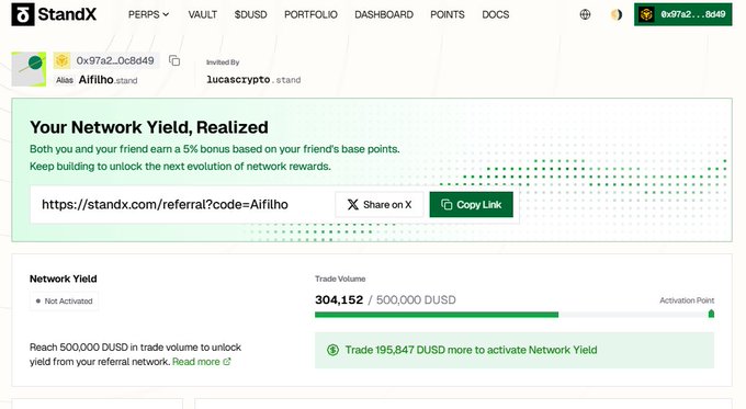xtrading platform screenshot with a green header and white background, displaying a list of network connections and their respective amounts.